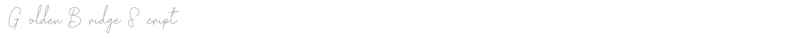 Golden Bridge Script font preview